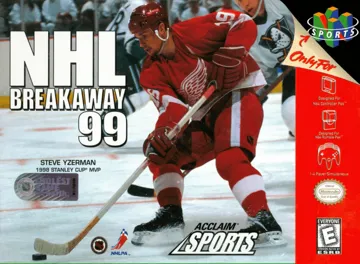 NHL Breakaway 99 (USA) box cover front